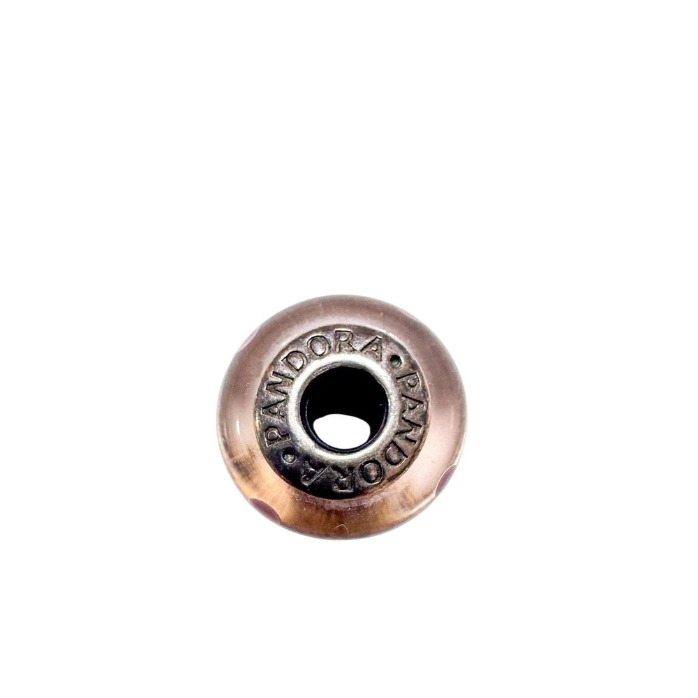Pandora Pink Dot Murano Glass Bead Charm 925 ALE 790618 Bracelet Necklace
